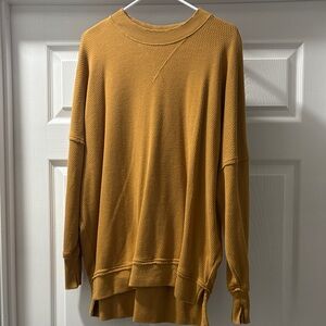 Womens Mustard Sweater crew neck